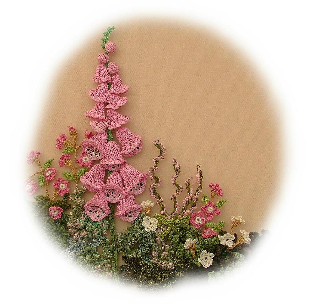 FOXGLOVE PICTURE knitting pattern ( Creative Knit) by Georgina Manvell