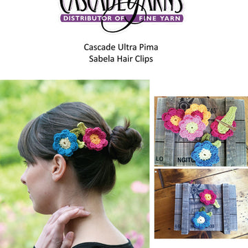 Sabela Hair Clips in Cascade Ultra Pima - DK237