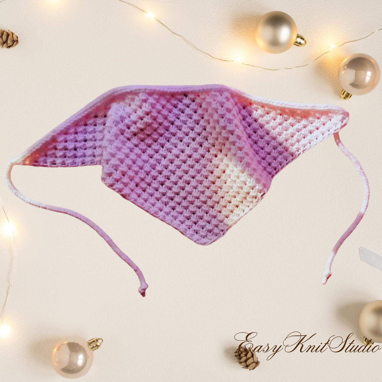 Quick Knit Kerchief Pattern - Lightweight Head Scarf