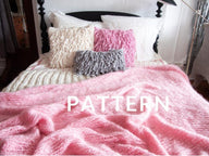 Mohair Blanket in Loopy Mango Mohair So Soft - Downloadable PDF