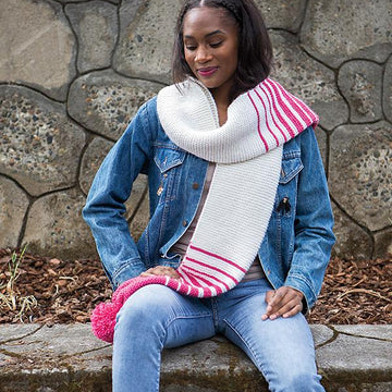 Dipped Pocket Scarf