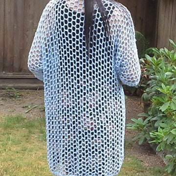 Honeycomb Mesh Crochet Summer Cardigan