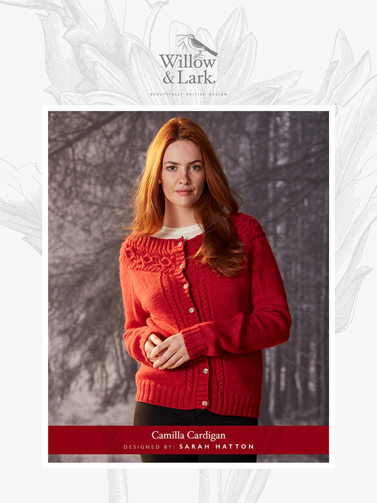 "Camilla Cardigan" - Cardigan Knitting Pattern For Women in Willow and Lark Nest