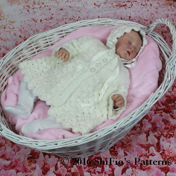 Crochet Pattern baby jacket an hat UK & USA Terms  #335