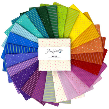 Tula Pink True Colors Tiny Dots and Tiny Stripes Charm Pack - C582-028