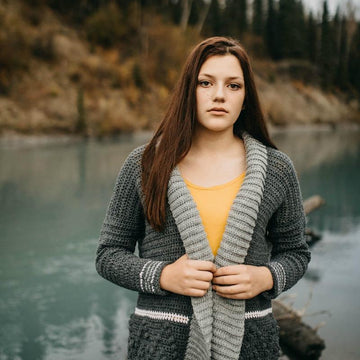 Bordeaux Bobble Cardigan