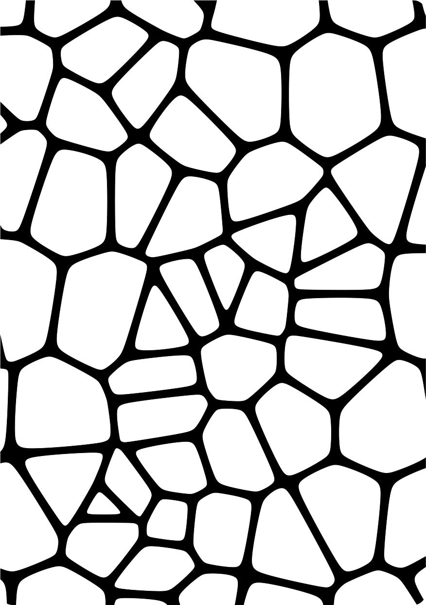 Creative Expressions Mini Stencil - Crazy Paving