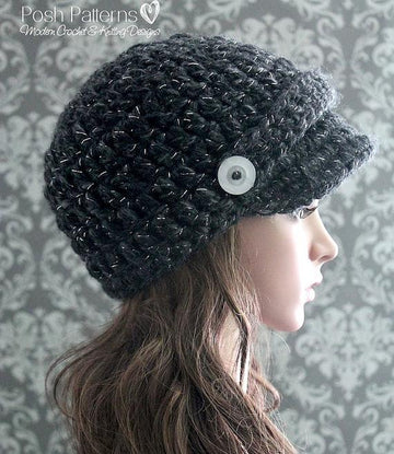 Easy Newsboy Visor Hat Crochet Pattern 293