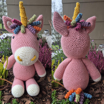 Fantasy Forest and Domestic Animals Deer Dragon Horse Llama Unicorn Crochet Amigurumi Dolls Plushie