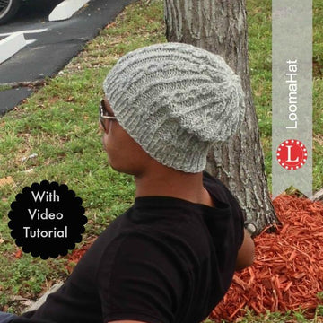 Loom Knitting Pattern Chain Links Slouchy Hat