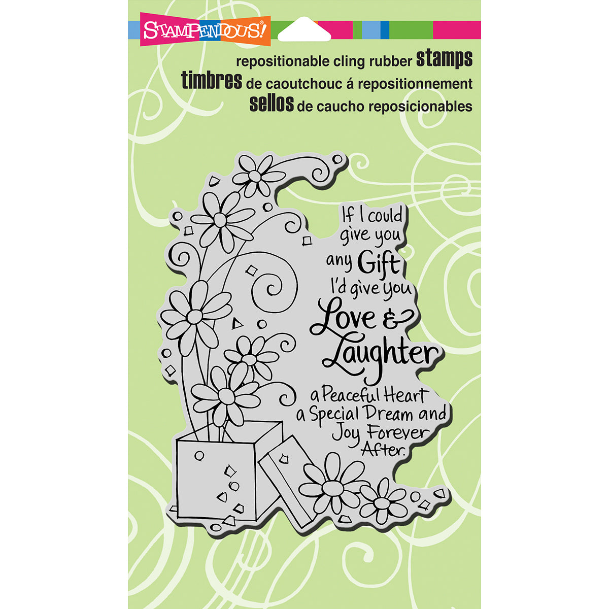Stampendous Cling Stamp - Laughter Gift