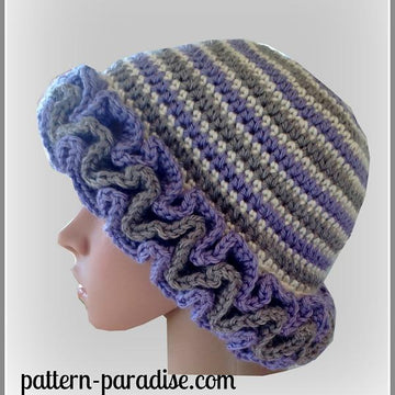 Ruffled Hat PDF12-082