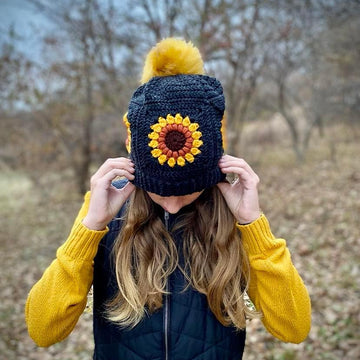 Winter Flower Beanie