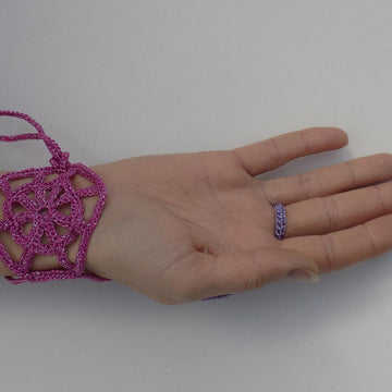 Round Motifs Mitts/Cuffs