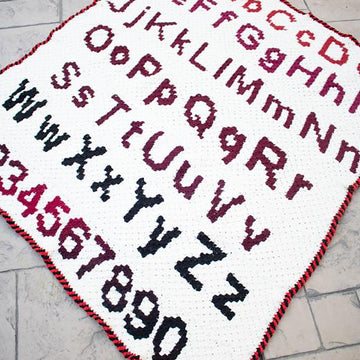 Alphabet & Numbers C2C Blanket