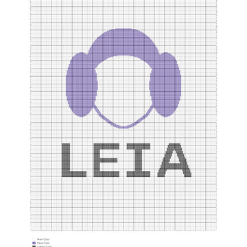 Princess Leia Blanket Knitting chart