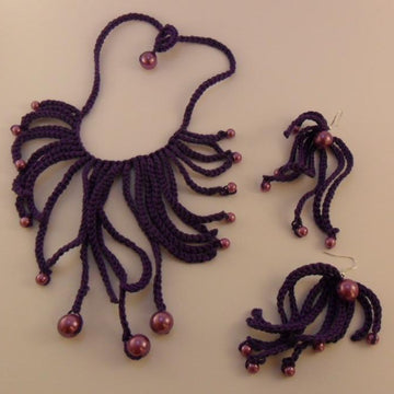 Fringe Parure: Necklace and Earrings