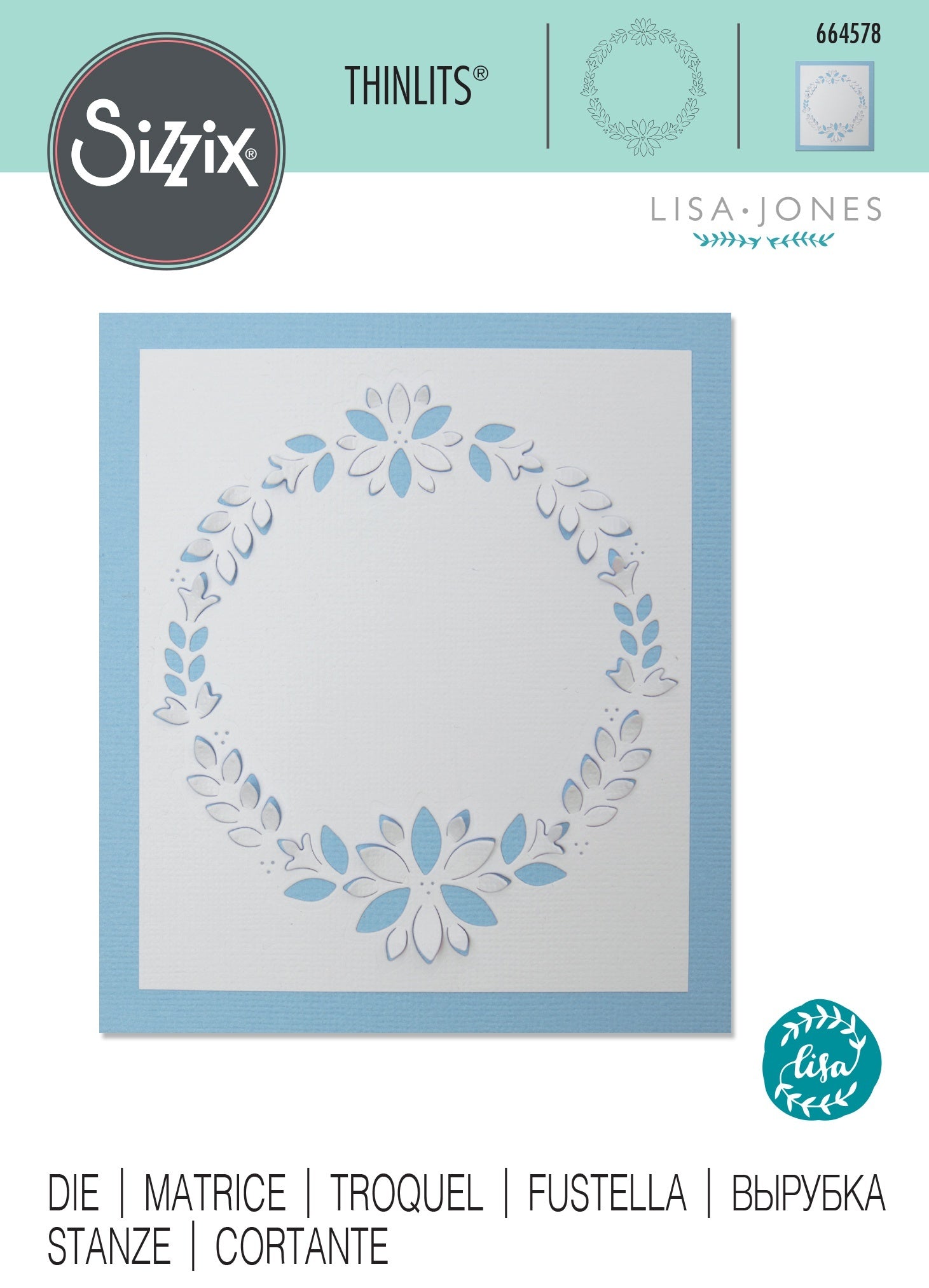 Sizzix Thinlits Die By Lisa Jones - Cut-Out Wreath