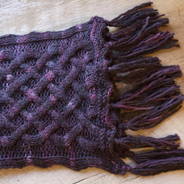 Celtic Cables Cowl and Scarf