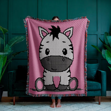 Zebra C2C Crochet Blanket Pattern
