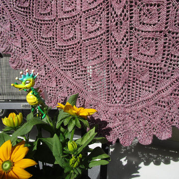London's Fallen Leaves Shawl