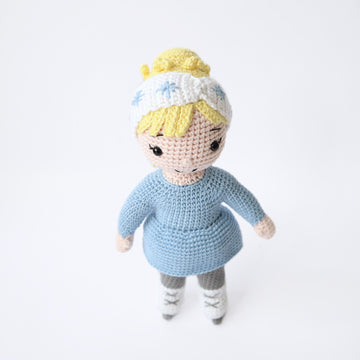Imogen the Ice Skater Amigurumi Doll
