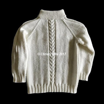 Button Mock Cable Pullover