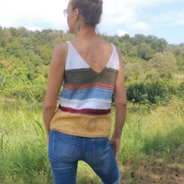 Iris tank top