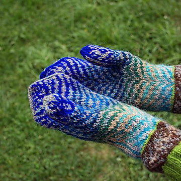 Peacock Feather Mittens