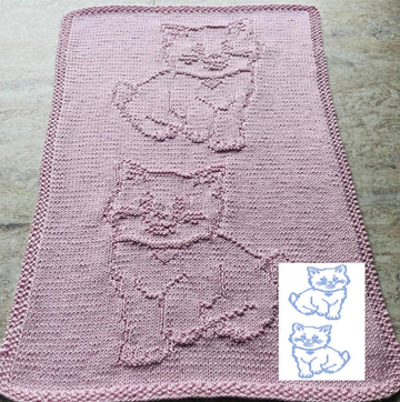 Nr. 61 2 Cats guest towel