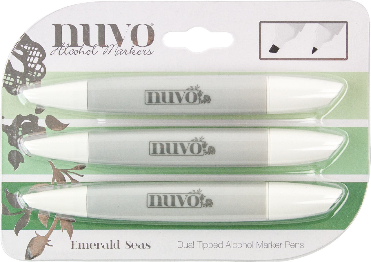 Tonic Studios Nuvo Creative Pen Collection - Emerald Seas