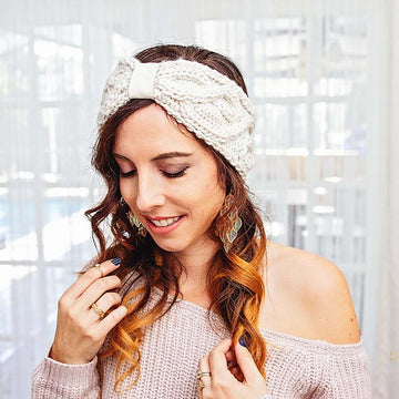 Traveling Vine Knit Earwarmer
