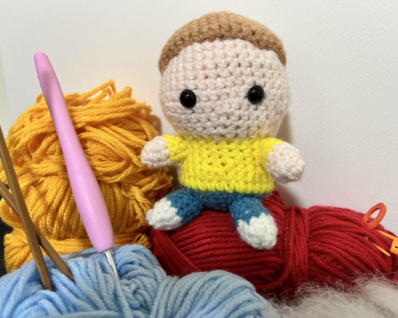 Rick and Morty - Morty the henchmen crochet doll
