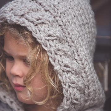 Nordic Winter Knit Cape