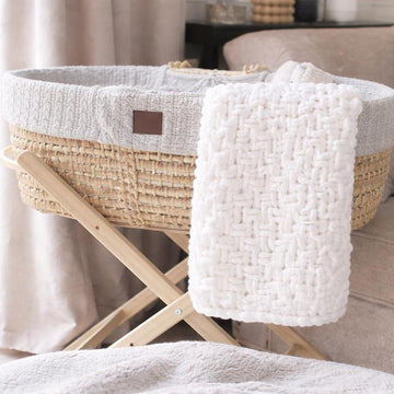 Easy Chenille Baby Blanket Knitting Pattern PDF | Beginner Blanket Pattern