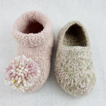 Toddlers Felted Slippers & Felted Booties