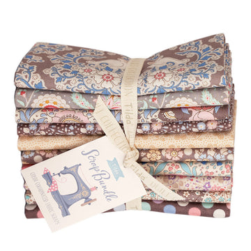 Tilda Scrap Bundles Fat Quarter Bundle - Brown/Beige/Cream