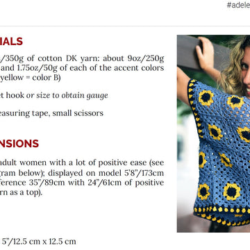 Adele crochet top cardigan