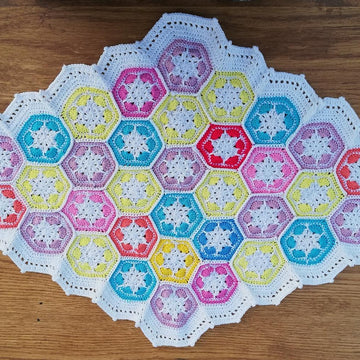 Granny squares blanket