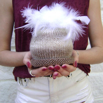 Cappuccino Baby Blanket & Hat Set