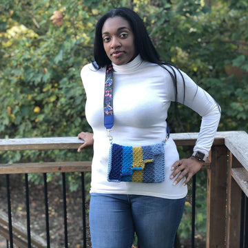Tunisian Honeycomb Purse