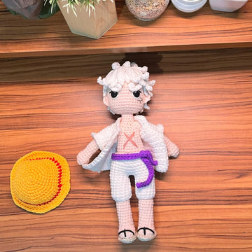 Luffy Gear 5 Crochet Pattern