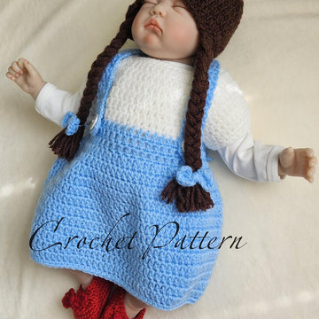 Dorothy Baby Wig, Dress and Shoes Outfit