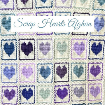 Scrap Hearts Afghan Crochet Pattern