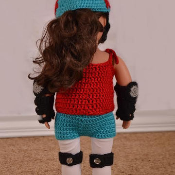 Roller Derby Girl Outfit for 18 " Doll