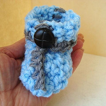 BABY BOY CROCHET BOOTIES