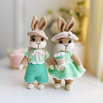 Amigurumi bunny, crochet rabbit, Spring bunnies