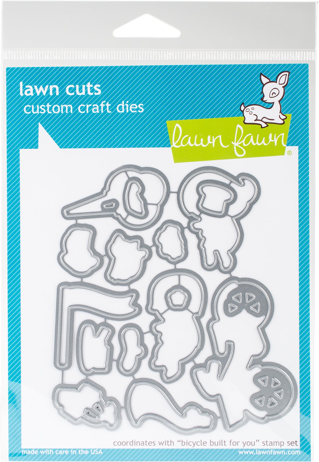 Lawn Fawn Lawn Cuts Custom Craft Die - Bicycle Built For You