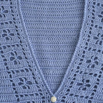 C751-Ladylike Buttoned Cardi
