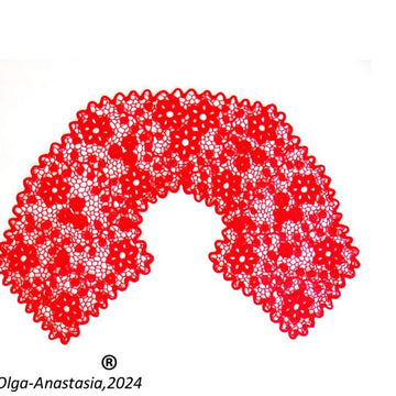 Crochet lace collar